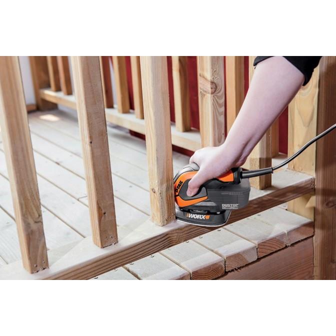 WORX Mouse Sander 220V 65W Micro Filter 22Pc – image 3