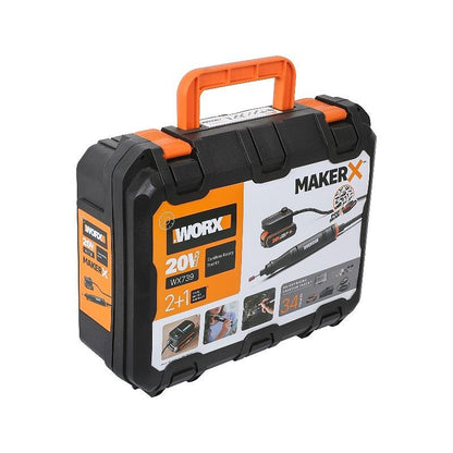 WORX MAKER X 20V Rotary Tool Hobby Station incl 2.0Ah Battery/2A charger with control hub carry & case – image 9