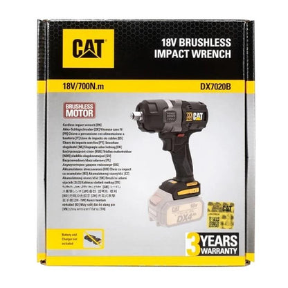 CAT 1/2 Impact Wrench BL 700Nm 18V TOOL ONLY