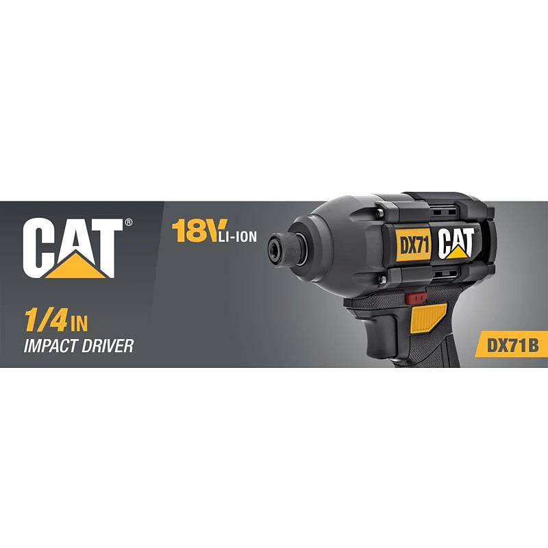 CAT 1/4 Impact Driver BL 215Nm 18V TOOL ONLY – image 2