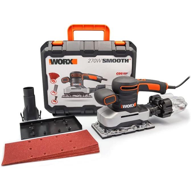 WORX Finishing Sander 220V 270W Incl. 9Pc San – image 2
