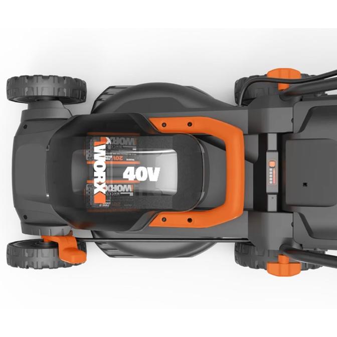 WORX Cordless Lawn Mower 34cm 40V Kit (2 x 2A.h Batteries + Charger) – image 7