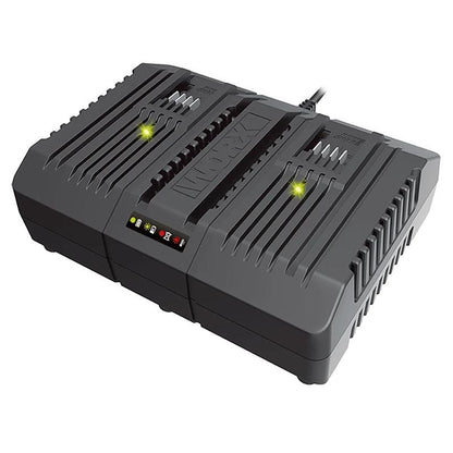 WORX Dual Port Fast Battery Charger for Lithium-Ion Accumulators 100-240V 20V output | 4.0A total 2.0A each Port | 50/60Hz | 100W | Class II IPX0 – image 7