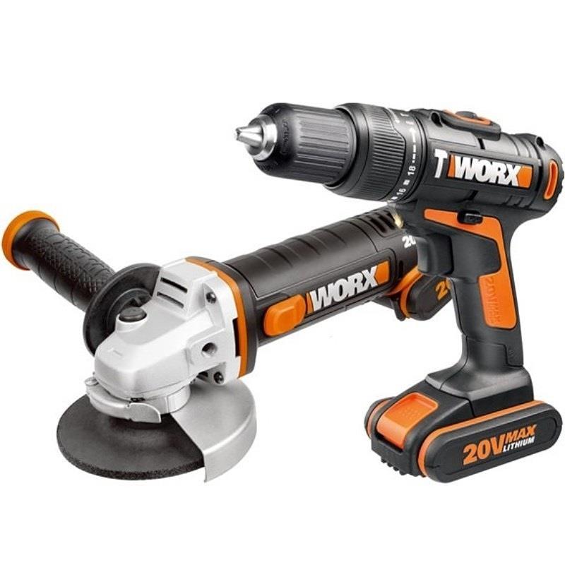 WORX Impact Drill & A/Grinder 115Mm 20V 2 X 2 – image 2