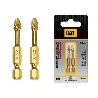 CAT Torsion Impact Screwdriver Bits PZ3Pack2 50mm