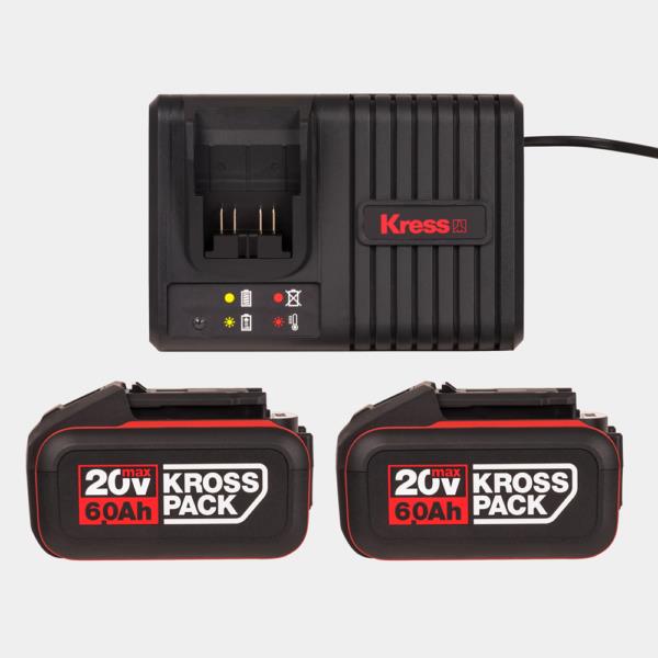KRESS 2 x 6.0ah Battery & Fast Charger Combo image 5