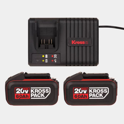 KRESS 2 x 6.0ah Battery & Fast Charger Combo image 5