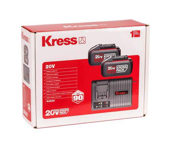 KRESS 2 x 6.0ah Battery & Fast Charger Combo image 3