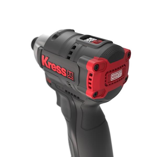 KRESS 1/4 Impact Driver 12V BL 140NM Kit image 7