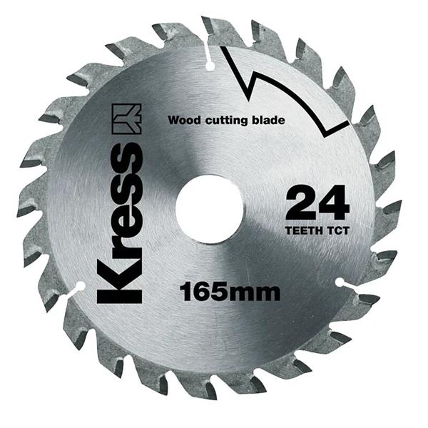 KRESS Circular Saw TCT Blade 165mm 24T 8500rpm image 2