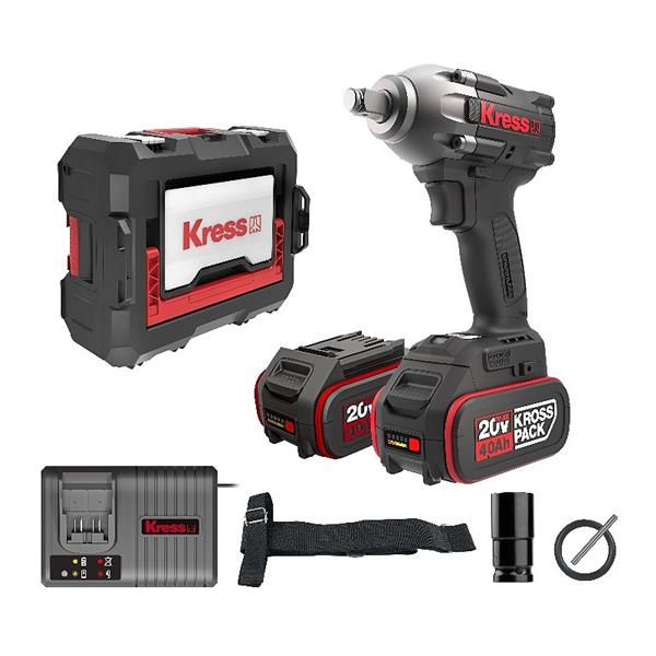 KRESS 1/2 Impact Wrench 20V BL 300Nm Kit image 1