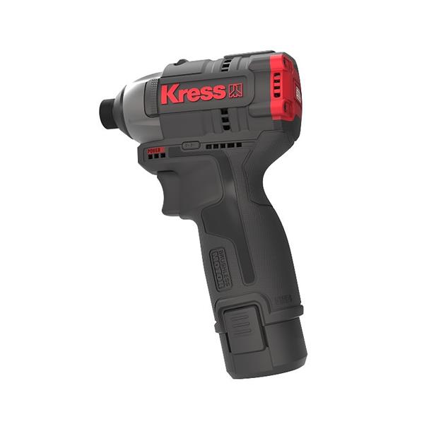 KRESS 1/4 Impact Driver 12V BL 140NM Kit image 1
