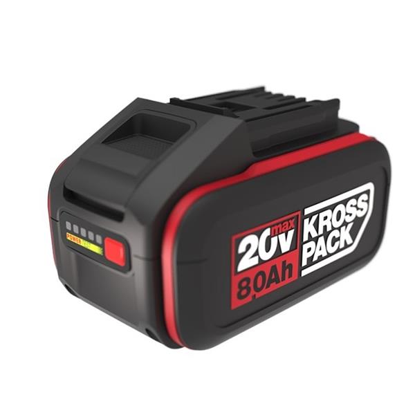 KRESS 8.0Ah 20V KROSSPACK Lion Battery with indicator image 1