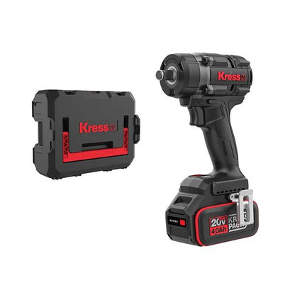 KRESS 12 Impact Wrench 12.7mm 20V Brushless Motor 2 x 4Ah batteries 1 x charger image 1
