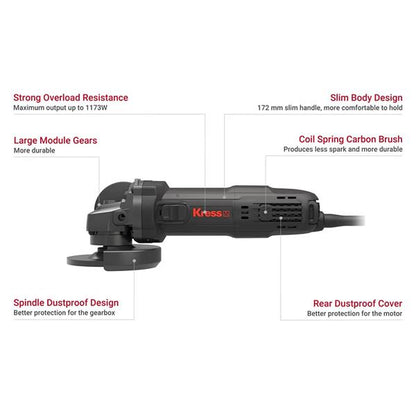 KRESS Angle Grinder 115mm 830W image 4