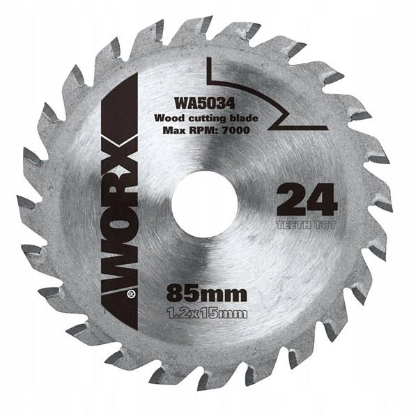 WORX 85mm 24T TCT Blade - main image