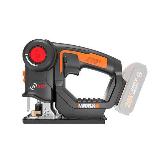 WORX AXIS Jigsaw & Recipro Saw 20mm 2-In-1 20V TOOL ONLY - main image