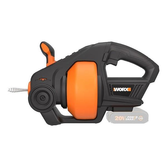 WORX CORDLESS DRAIN AUGER TOOL ONLYNITRO 20V POWER SHARE 7.6m - main image