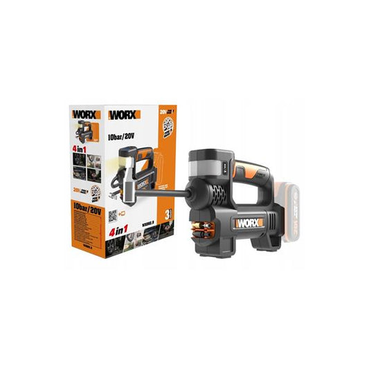 WORX Portable Luminaire with LED Air Pump 2-in1 Inflator 20V | IP20 Class III | LED max 0.15W | TOOL ONLY - main image