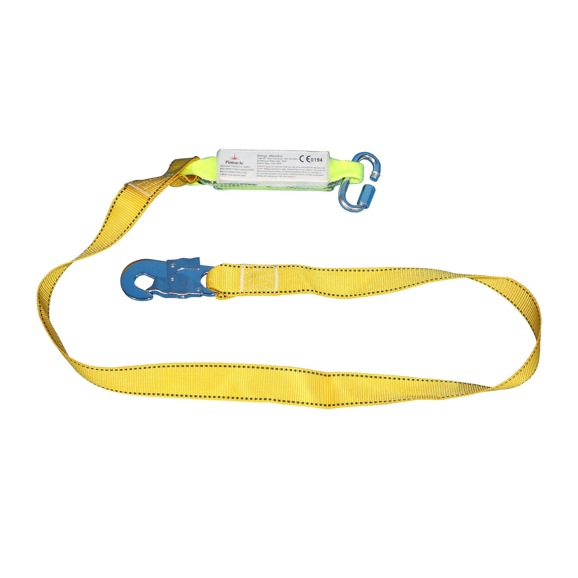 Single lanyard with Shock Absorber & Snap Hook