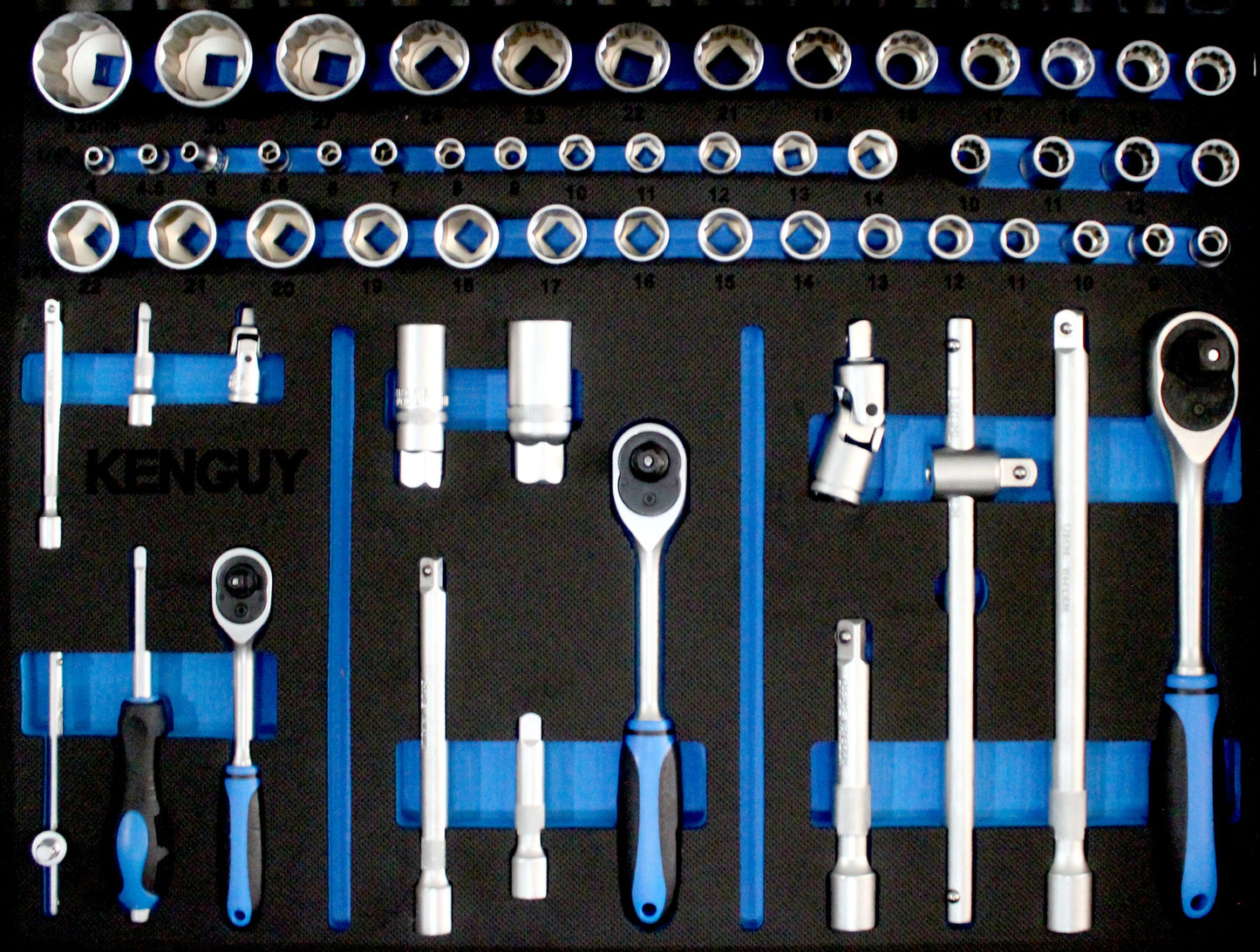 KenGuy Black Tool Trolley — Complete 155-Piece Toolkit