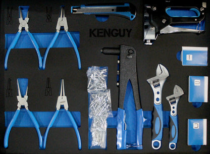 KenGuy Black Tool Trolley — Complete 155-Piece Toolkit