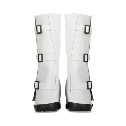 Chrome Leather Knee Spats