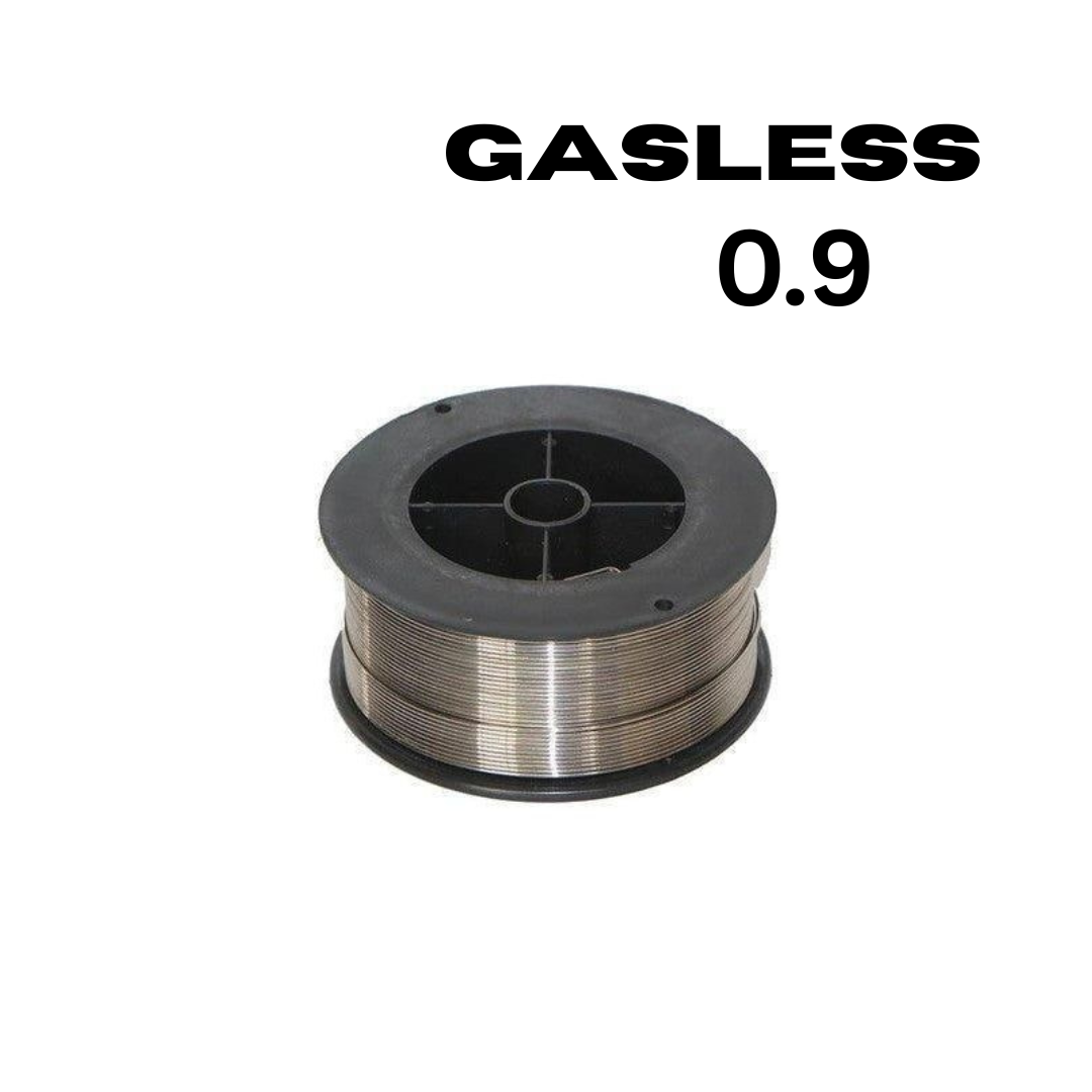 One kilogram roll of gasless flux-cored MIG welding wire included in the combo