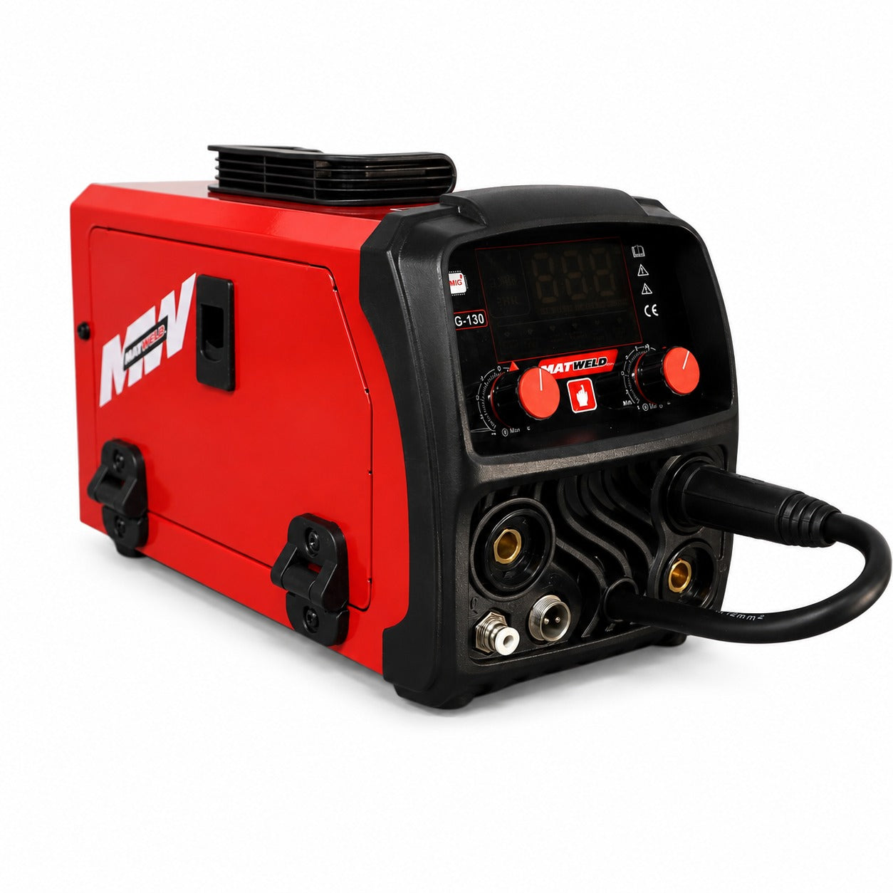 MATWeld Super MIG 130A machine and supplied welding accessories