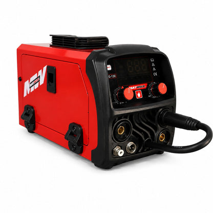 MATWeld Super MIG 130A machine and supplied welding accessories