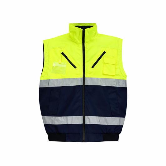 WINTER BUNNY JACKET ZIP-OFF SLEEVE - LIME/NAVY