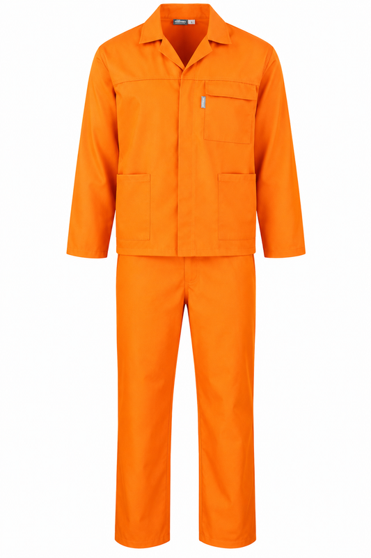 Poly Cotton Conti Suit orange