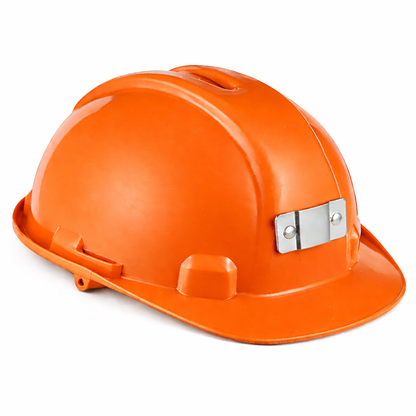 Hard Hat with Clamp Light Bracket – Industrial Safety Helmet with Mounting System
