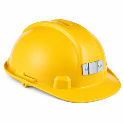 Hard Hat with Clamp Light Bracket – Industrial Safety Helmet with Mounting System
