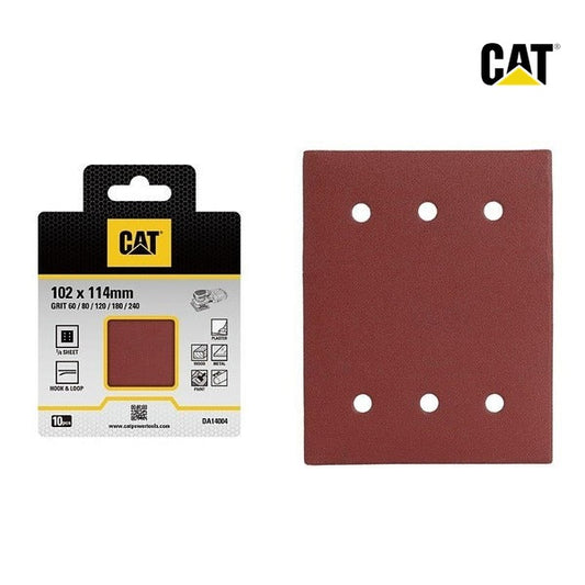 CAT 1/4 Sheet Sandpaper 10pcscolor box