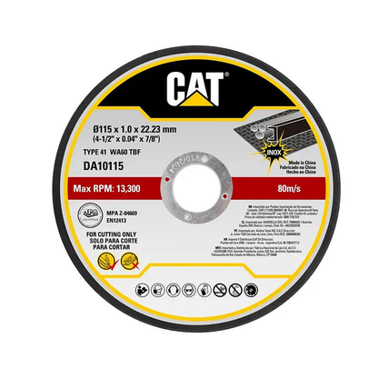 CAT Cutting Disc 115mm x 1mm x 22.2mm 10pcs