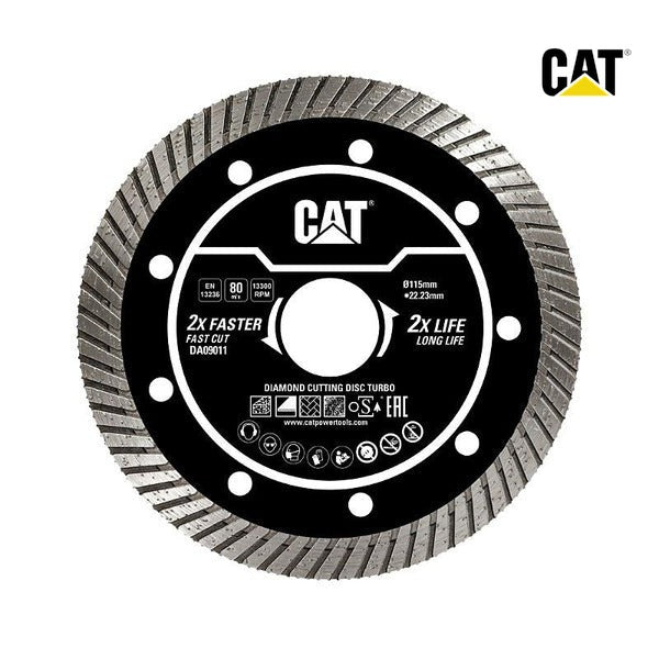 CAT Diamond Disc Turbo115Mm22.23 Bore 10Mm Height Thick 2.2Mm
