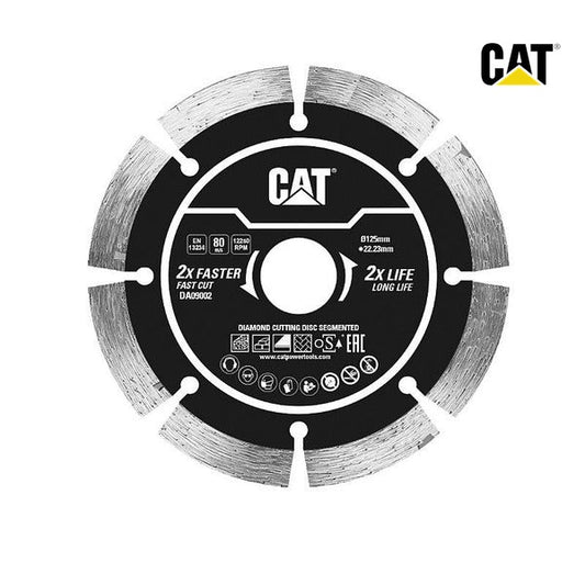 CAT Diamond Segmented Disc125Mm22.23Mm Bore 10Mm Height Thick 2Mm