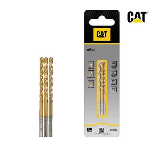 CAT HSS Drill bit 4 x 70mmPack3