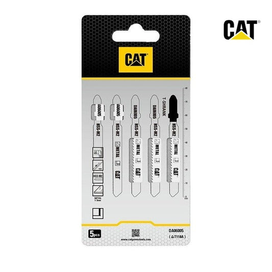 CAT T118A HSS Metal Jigsaw Blades – 30 TPI (5 Pack)