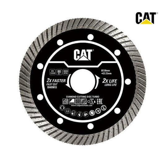 CAT Turbo Diamond Cutting Disc 230mm x 22.23mm Bore