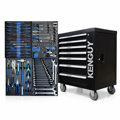 KenGuy Black Tool Trolley — Complete 155-Piece Toolkit