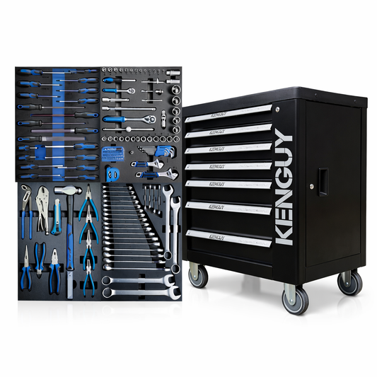 KenGuy Black Tool Trolley — Complete 155-Piece Toolkit