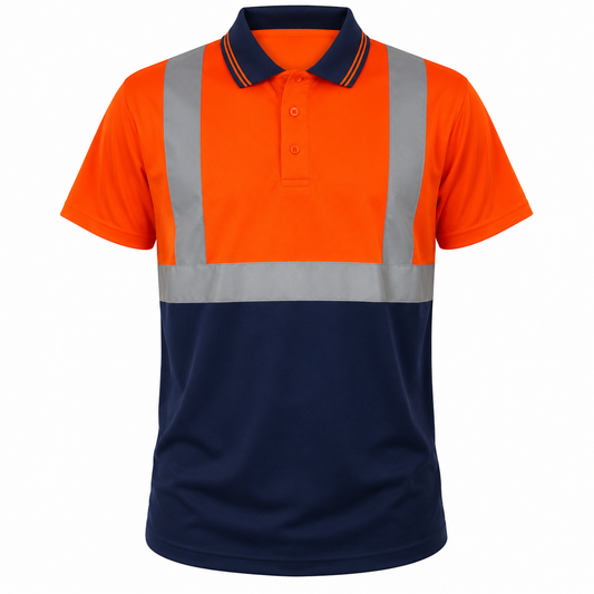 Hi-Vis Shirt Orange/Navy