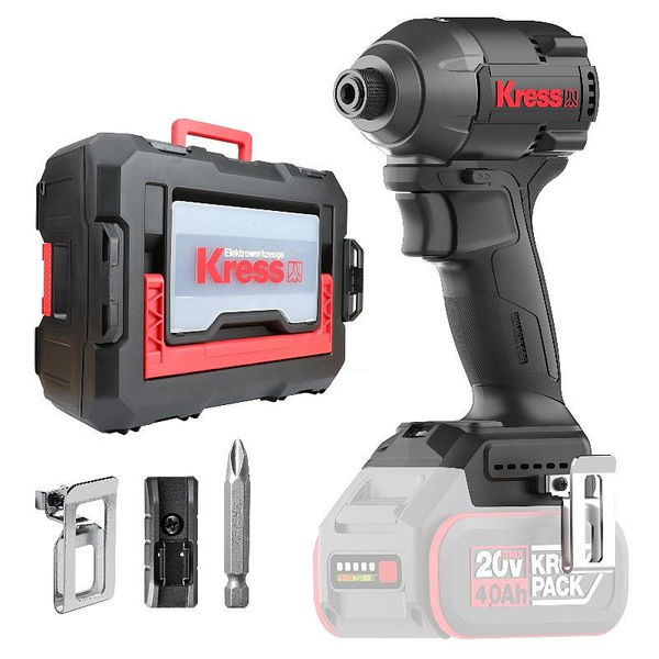 KRESS 1/4 Impact Driver 20V BL 230Nm 4 Mode TOOL ONLY