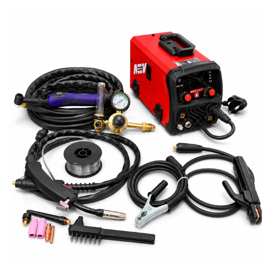 MATWeld Super MIG 130A bundle with TIG torch and argon flow meter