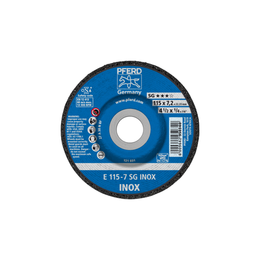 Pferd SG Inox Grinding Disc 115 x 7.0mm