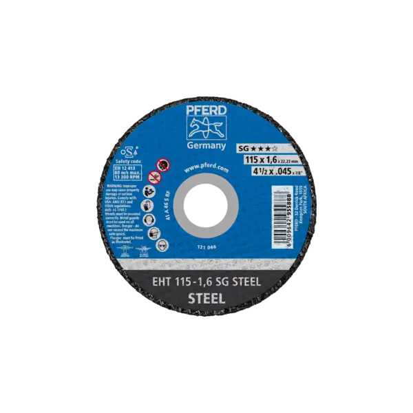 Pferd SG Steel Cutting Disc 115 x 1.6 x 22mm