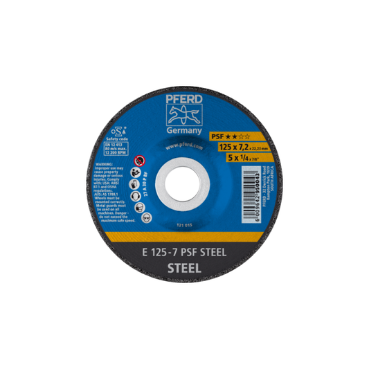 Pferd PSF Steel Grinding Disc 125 x 7.0mm