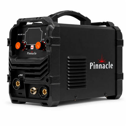Pinnacle MIGARC 145 gasless MIG welder front and side view